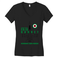 F 18 Hornet Luftwaffe Von Kuwait Women's V-neck T-shirt | Artistshot