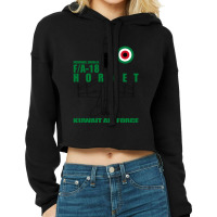 F 18 Hornet Luftwaffe Von Kuwait Cropped Hoodie | Artistshot