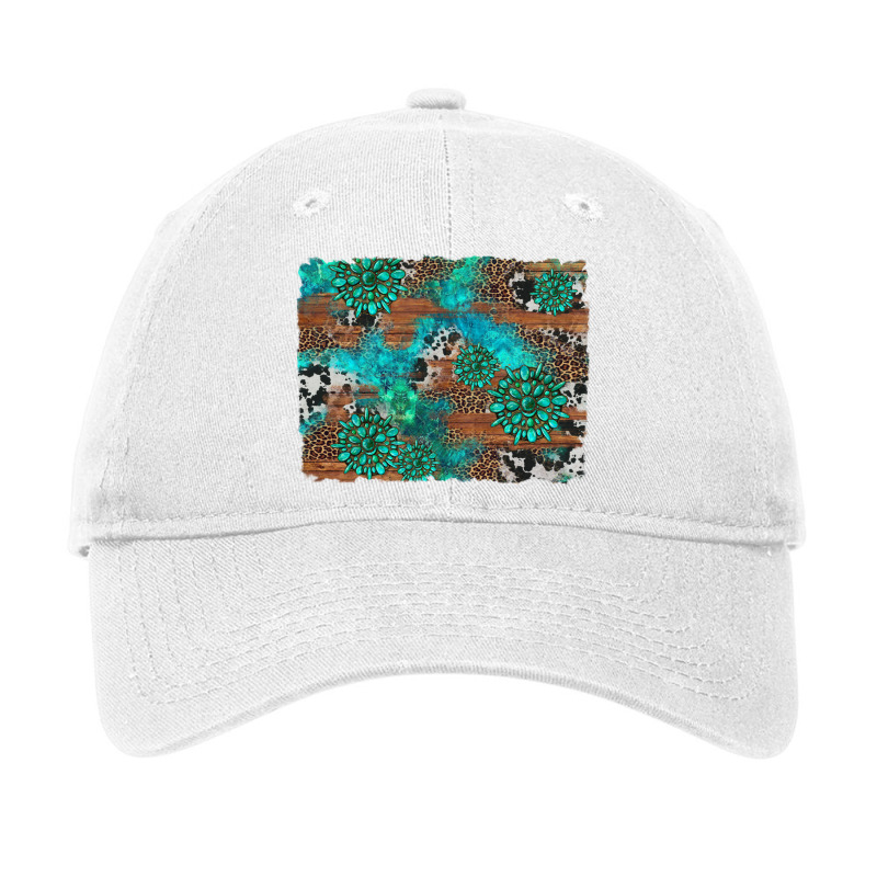 Gemstone Wood And Cowhide Background Adjustable Cap | Artistshot