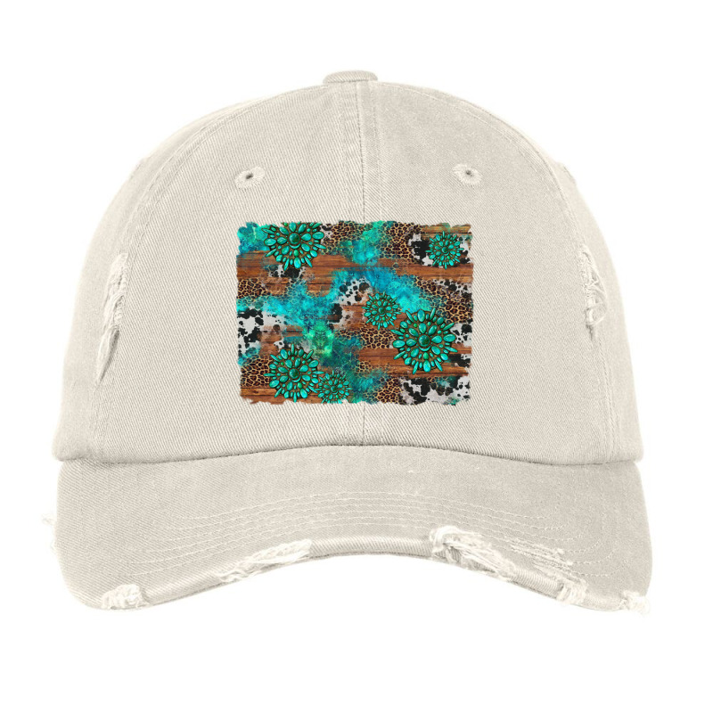 Gemstone Wood And Cowhide Background Vintage Cap | Artistshot