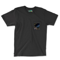 Cat Lightning Of A Cute Tabby Cat Amongst The Dark Clouds And Thunder  Pocket T-shirt | Artistshot