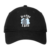 If It Fits I Sits Cute Canister Cat Fitness Animal Lover Adjustable Cap | Artistshot