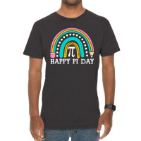 Limited Edition Happy Pi Day Rainbow Math Teacher Boys Girls Pi Day Vintage T-shirt | Artistshot