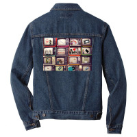 Adventures In Adulting 90x27s Tv Sets Poster Men Denim Jacket | Artistshot