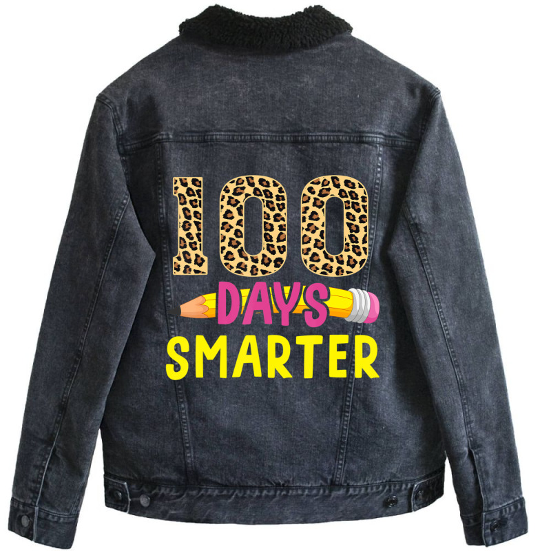 Hot Trend 100 Days Smarter Unisex Sherpa-Lined Denim Jacket by Karyn Love | Artistshot