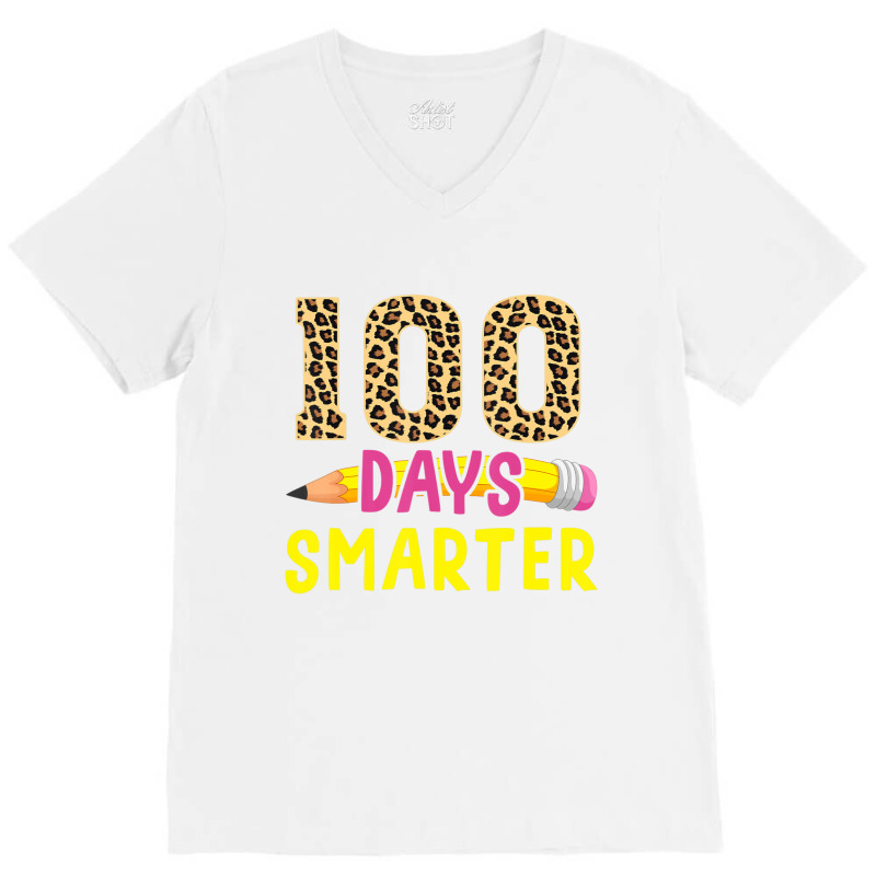 Hot Trend 100 Days Smarter V-Neck Tee by Karyn Love | Artistshot