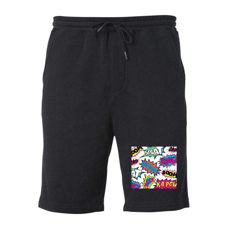 Pow Bang Splat 1 Fleece Short | Artistshot