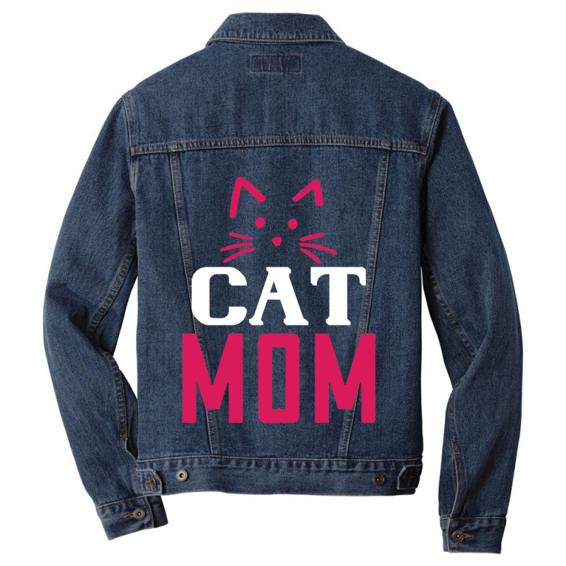 Funny Cat Mom 01 01 Men Denim Jacket by CAMMIGRAHAM | Artistshot