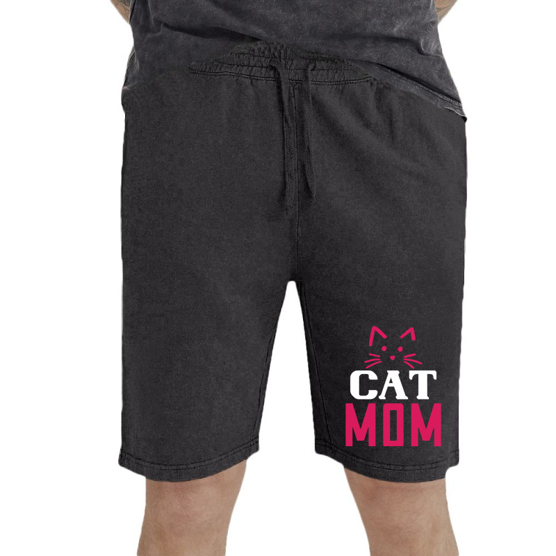 Funny Cat Mom 01 01 Vintage Short by CAMMIGRAHAM | Artistshot