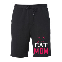 Funny Cat Mom 01 01 Fleece Short | Artistshot