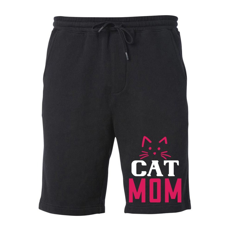 Funny Cat Mom 01 01 Fleece Short by CAMMIGRAHAM | Artistshot