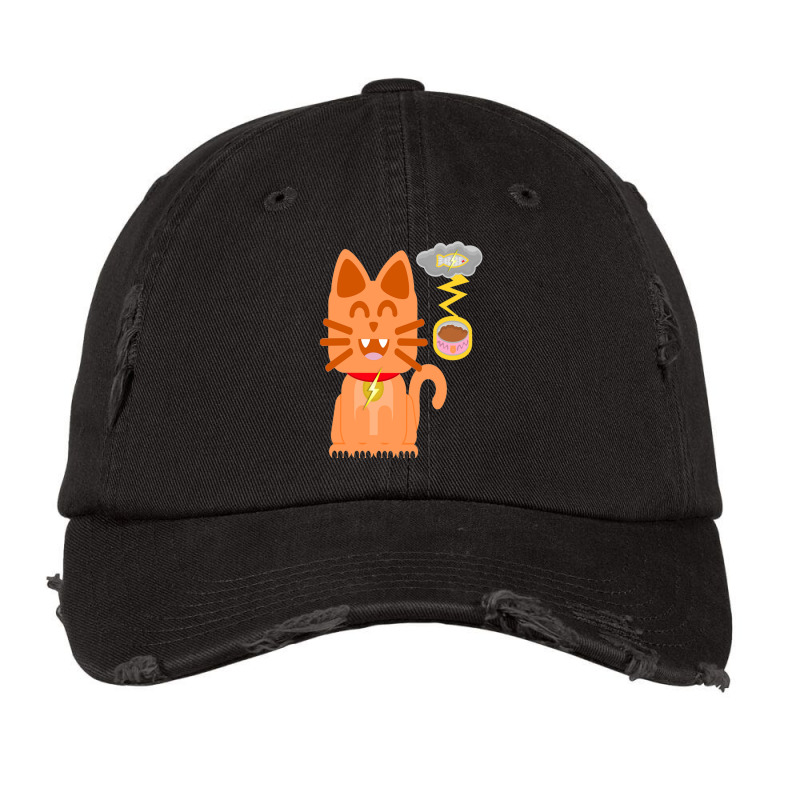 Funny Cat Lightning Vintage Cap by CAMMIGRAHAM | Artistshot