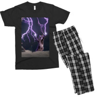 Lightning Cat Men's T-shirt Pajama Set | Artistshot