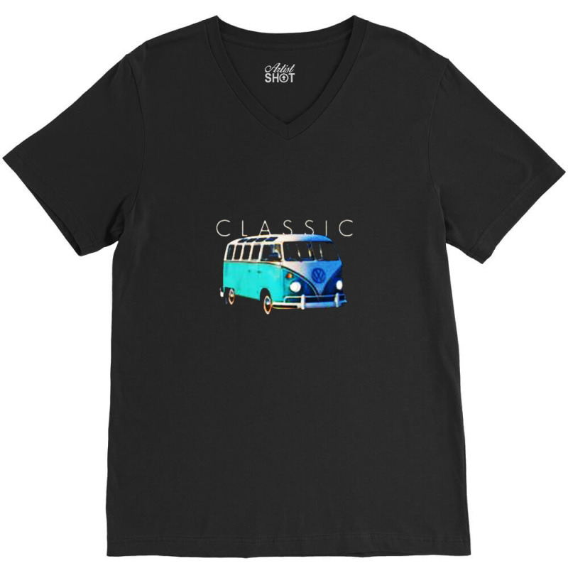Vw Bus Classic Microbus Car V-neck Tee | Artistshot