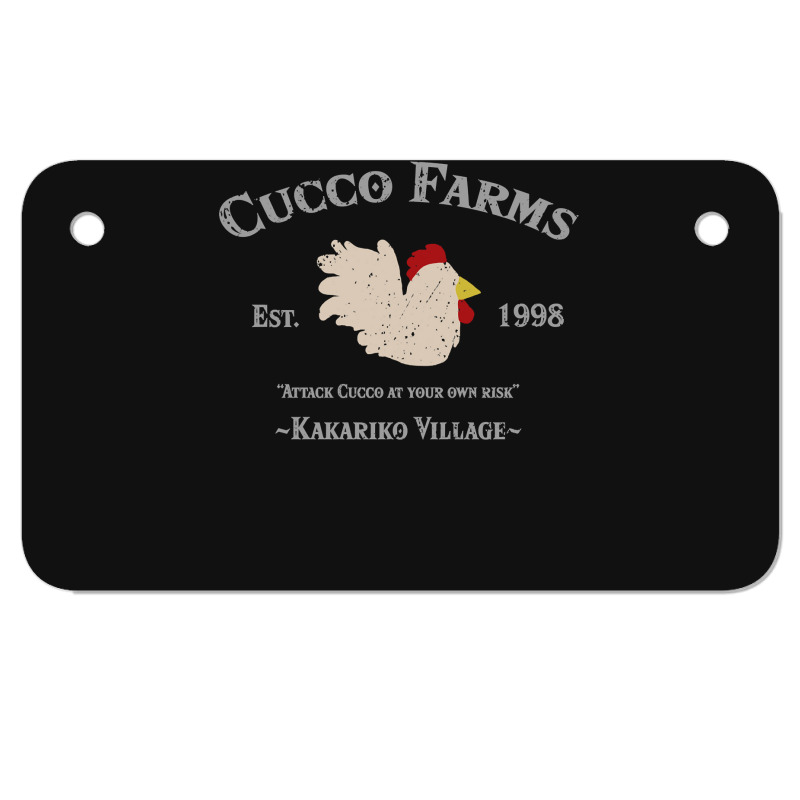 Cucco Farms Motorcycle License Plate | Artistshot