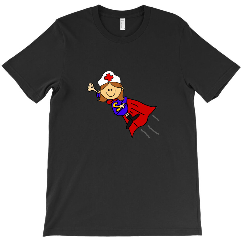 Funny Nurse Superhero With Red Cape T-shirt | Artistshot