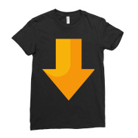 Orange Downloaded Active Ladies Fitted T-shirt | Artistshot