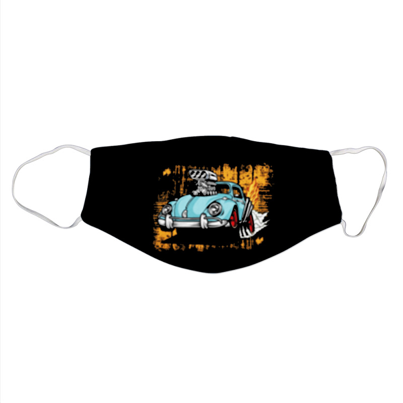 Vw Classic Drag Beetle Face Mask | Artistshot