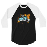 Vw Classic Drag Beetle 3/4 Sleeve Shirt | Artistshot