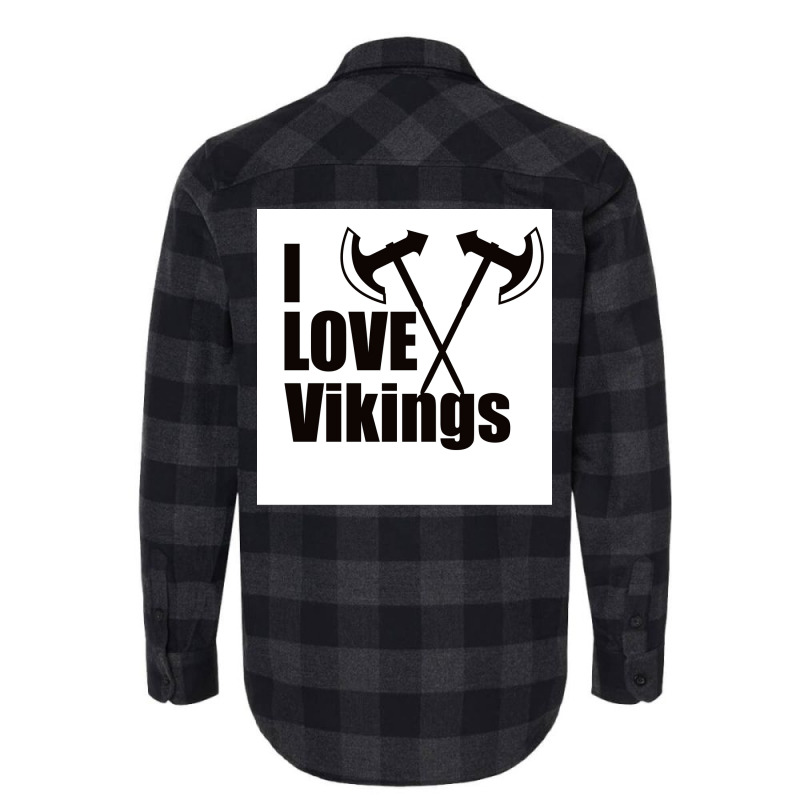 I Love Vikingx27s Shirt Viking  Aesthetic Music Flannel Shirt | Artistshot