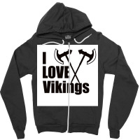 I Love Vikingx27s Shirt Viking  Aesthetic Music Zipper Hoodie | Artistshot