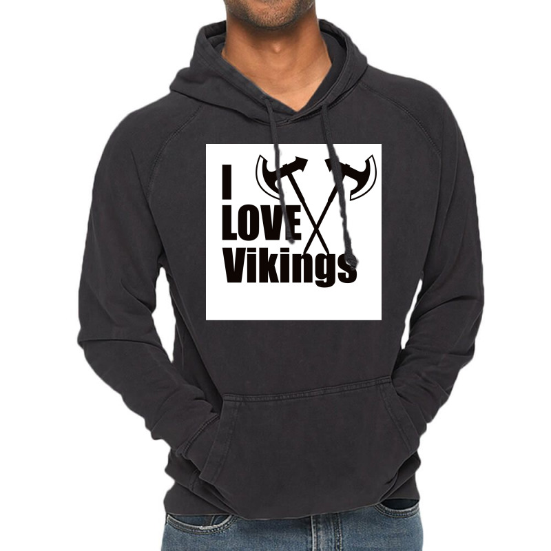 I Love Vikingx27s Shirt Viking  Aesthetic Music Vintage Hoodie | Artistshot