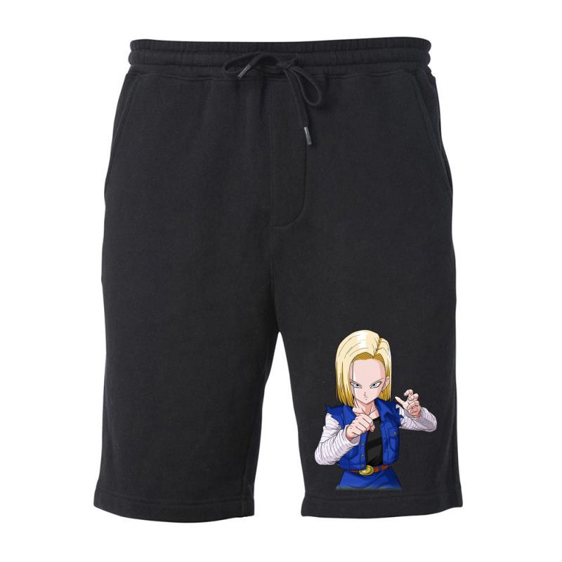 Android 18 Zurini Fleece Short | Artistshot