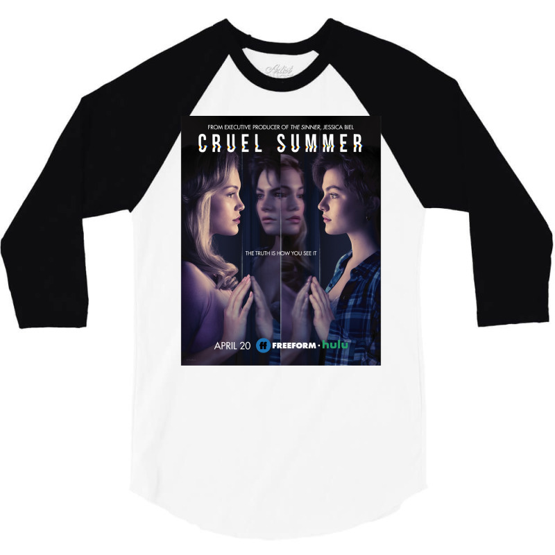 Cruel Summer Poster Summer 3/4 Sleeve Shirt | Artistshot