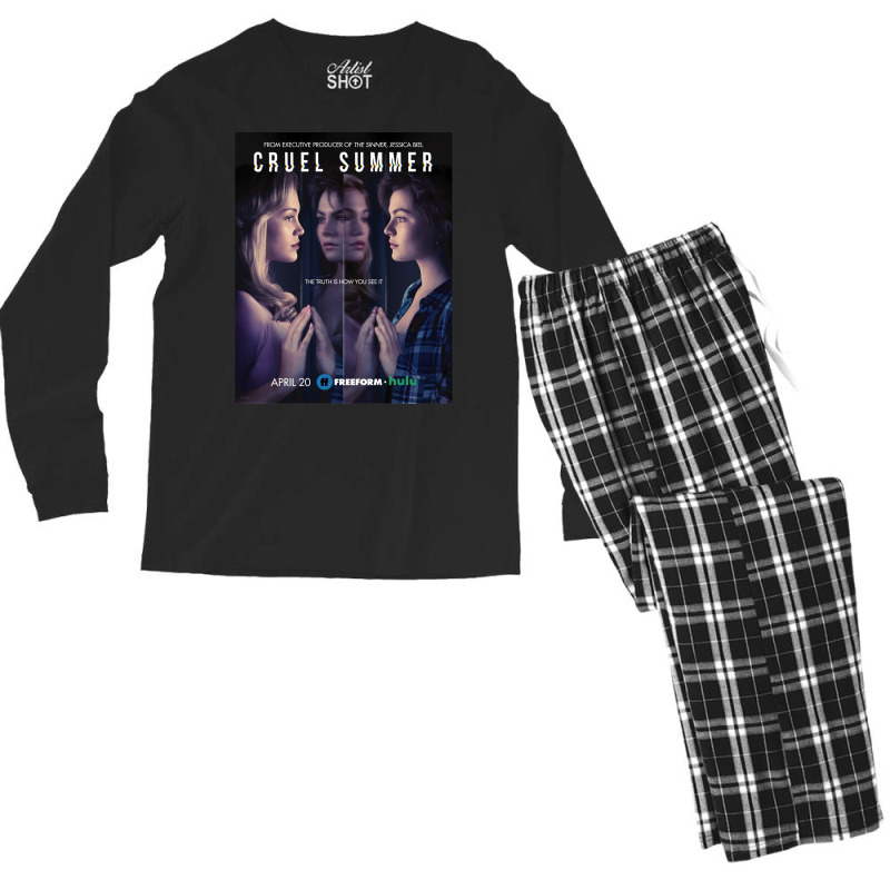 Cruel Summer Poster Summer Men's Long Sleeve Pajama Set | Artistshot