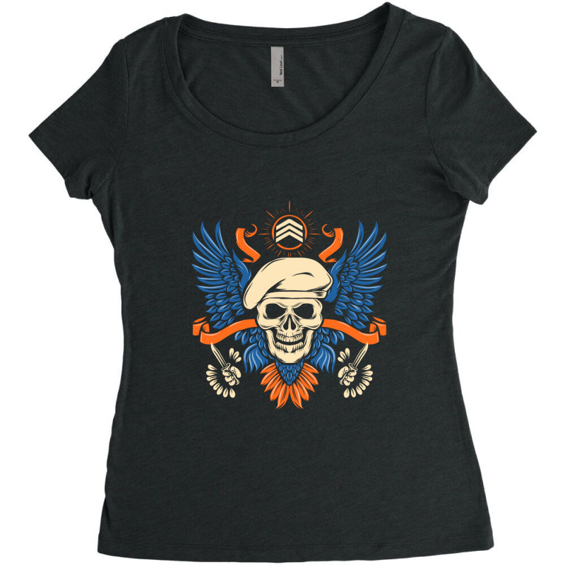 American Forcea Women's Triblend Scoop T-shirt | Artistshot