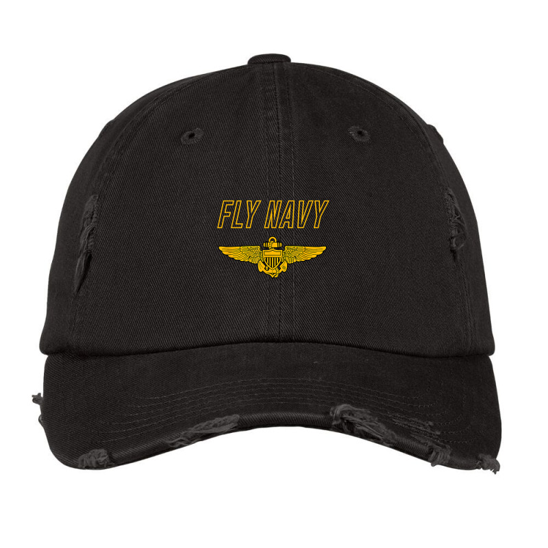 Fly Navy  Classic Naval Officer Pilot Wings Tee Vintage Cap by larrylarry | Artistshot