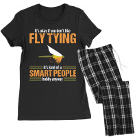 Fly Tying Funny Smart People Fishing Fish Lover Tyer Gift Women's Pajamas Set | Artistshot