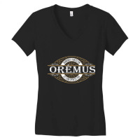 Traditional Latin Mass Oremus Dominus Vobiscum Catholic Women's V-neck T-shirt | Artistshot