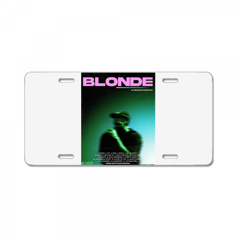 Frank Ocean Blonde Movie License Plate | Artistshot