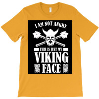 Proud Viking Warrior With Beard Helmet  Blue Stars Red T-shirt | Artistshot