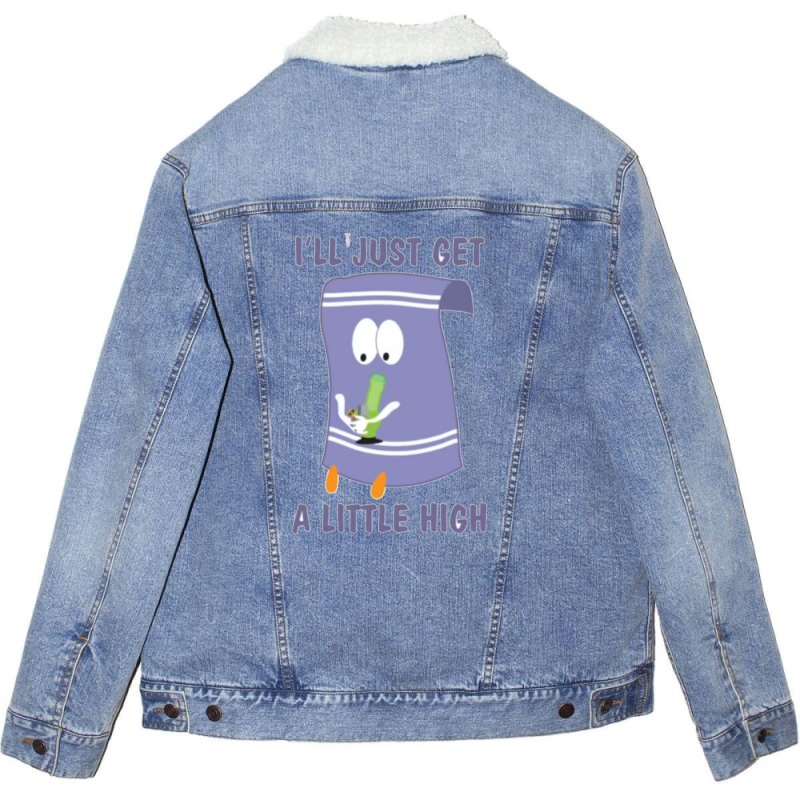 Ill Just Get A Little High 11 Unisex Sherpa-lined Denim Jacket | Artistshot