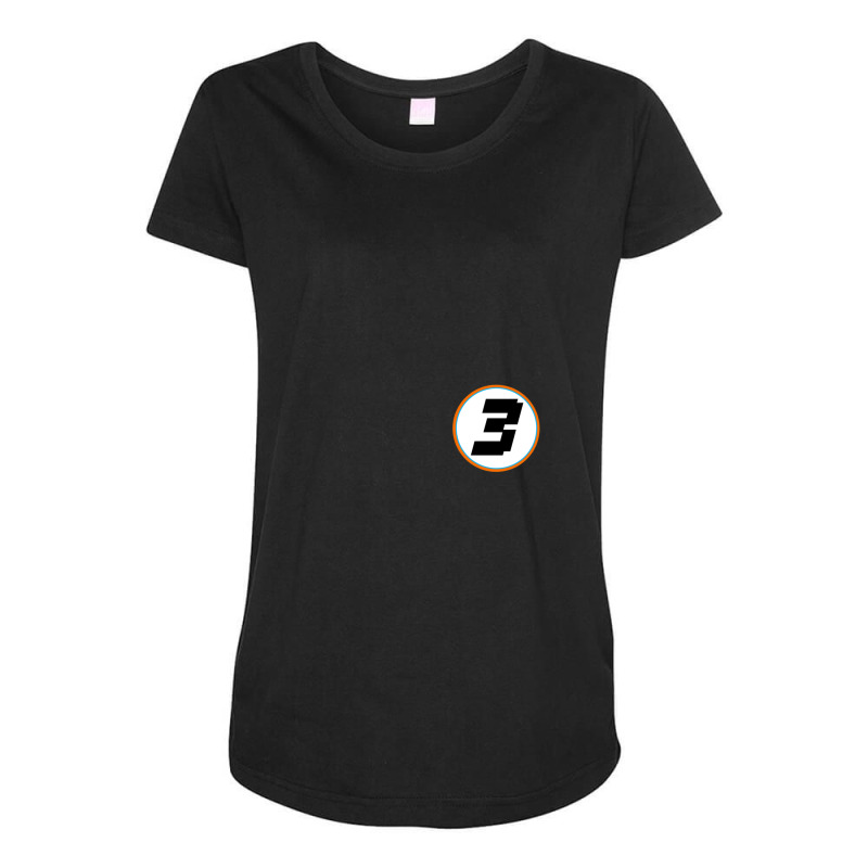 Daniel Ricciardo No. 3 Maternity Scoop Neck T-shirt by LawrenceCliffordApplebee | Artistshot