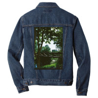 A Bridge In Uppsala, Sweden Premium Stars Men Denim Jacket | Artistshot