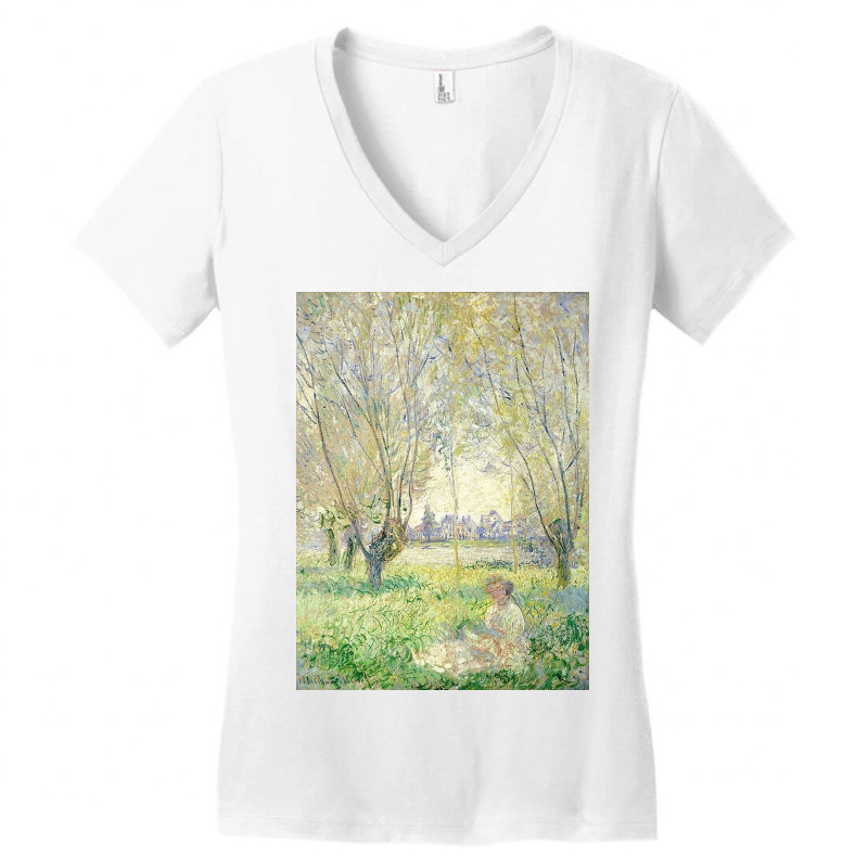 Monet Lady Summer Women's V-Neck T-Shirt by ernestotucker | Artistshot