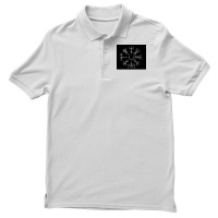 Vegvisir Viking Compass Art Icelandic Staves  Hippie Travel Men's Polo Shirt | Artistshot