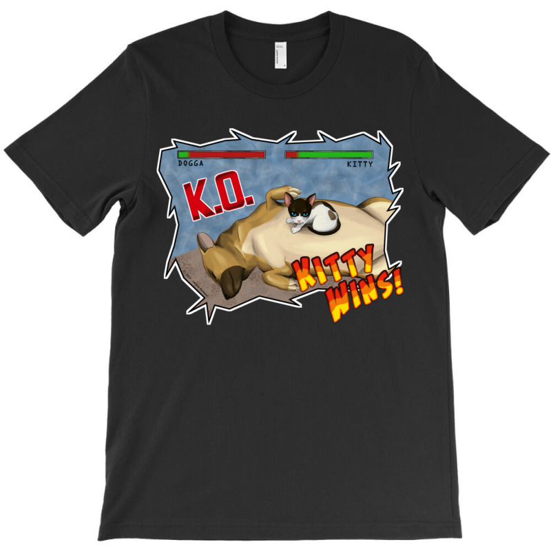 Kitty Wins!! T-shirt | Artistshot