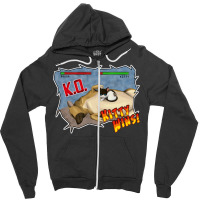 Kitty Wins!! Zipper Hoodie | Artistshot