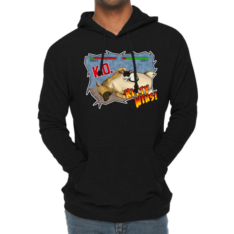 Kitty Wins!! Lightweight Hoodie | Artistshot