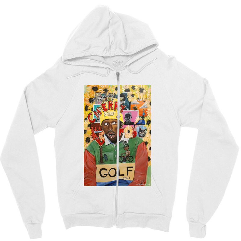 Golf Vintage Zipper Hoodie | Artistshot