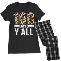 Limited Edition 100 Days Y'all Leopard Teacher Student 100th Day Of Sc Women's Pajamas Set | Artistshot