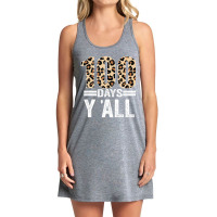 Limited Edition 100 Days Y'all Leopard Teacher Student 100th Day Of Sc Tank Dress | Artistshot