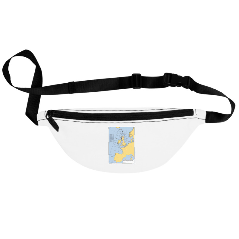 Uk Shipping Forecast Map  Blue Cute Trending Fanny Pack | Artistshot