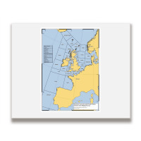 Uk Shipping Forecast Map  Blue Cute Trending Metal Print Horizontal | Artistshot