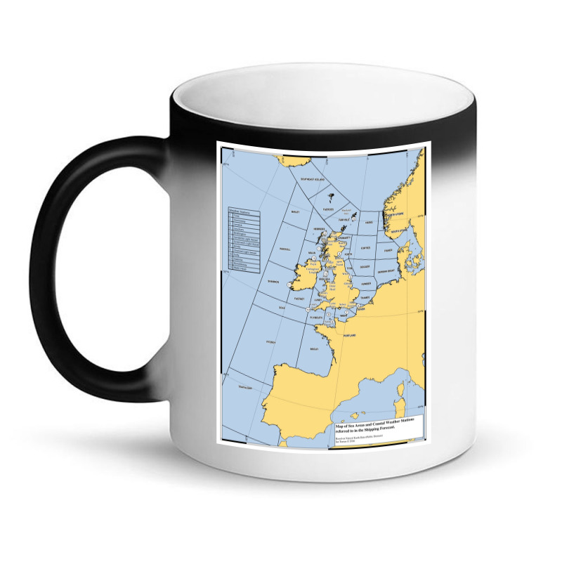 Uk Shipping Forecast Map  Blue Cute Trending Magic Mug | Artistshot