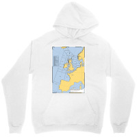 Uk Shipping Forecast Map  Blue Cute Trending Unisex Hoodie | Artistshot